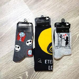 Disney's The Nightmare Before Christmas Sock Bundle Lot